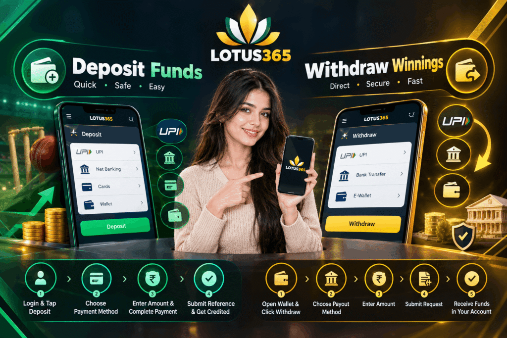 How to Deposit Funds on Lotus365